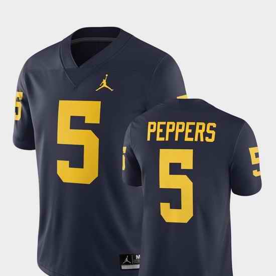 Men Michigan Wolverines Jabrill Peppers Navy Alumni Football Game Player Jersey